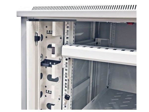 ALLNET 19Kaappi 32U B800T 800mm lasiovi vaaleanharmaa SNBSeries