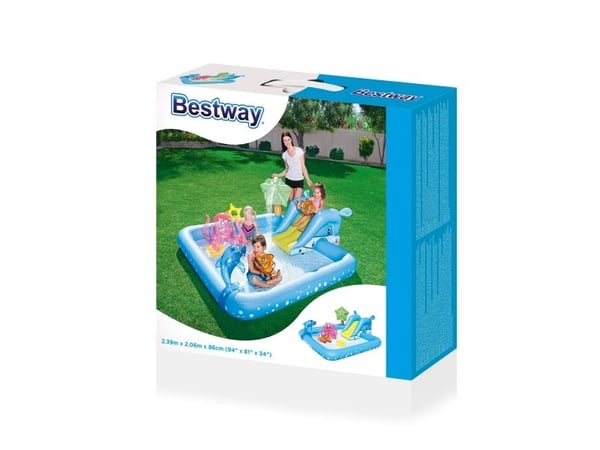 Bestway 53052, Oppblåsbart basseng, 308 l, Figur 8, 2 år, Vinyl, Flerfarget