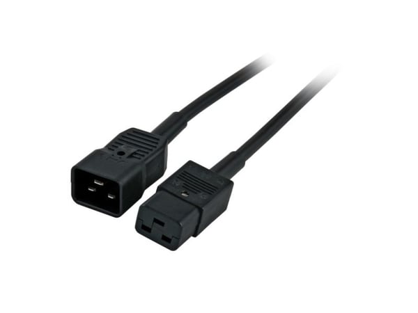 Verkkokaapeli 230V IEC-C19(pistorasia)/ IEC-C20(pistoke), 1,8m,