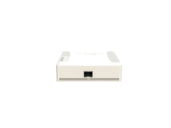 MikroTik RouterBOARD RB260GSP - Switch - Administrerad - 1 x 10/100/1000 (PoE) + 4 x 10/100/1000 (PoE-genomströmning) + 1 x SFP - skrivbordsmodell ...