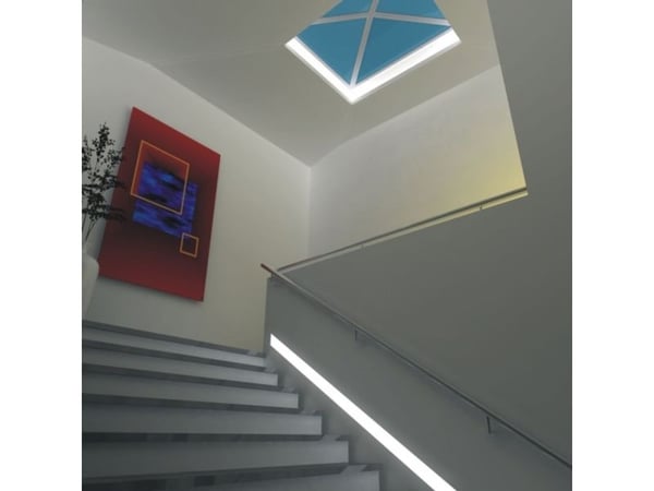 Synergy 21 LED-profil 200 cm plate i zink TYPD2