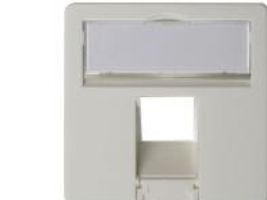 Telegärtner Face plate complete 50 x 50 for AMJ45 8/8 UP/O alpine white