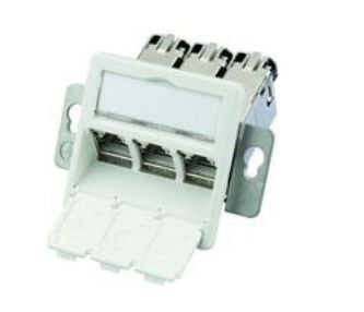 Telegärtner J00020A0512, RJ-45, 6a, Vit