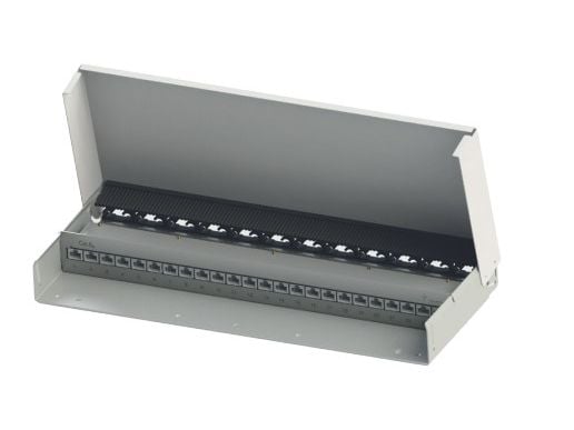 Telegärtner MPD24 - Koblingsboks - veggmonterbar - CAT 6a - RJ-45 X 24 - ren hvit, RAL 9010