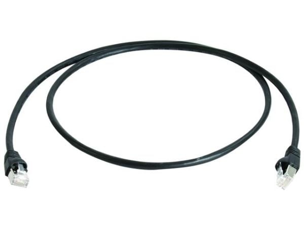 Telegärtner MP8 FS 600 - Nettverkskabel - RJ-45 (hann) til RJ-45 (hann) - 10 m - SFTP - CAT 7 - svart