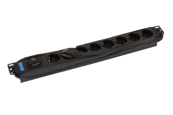 Triton RAB-PD-X08-A1, 8 AC-pistorasia(a), 230 V, 50 - 60 Hz, musta, 2 m