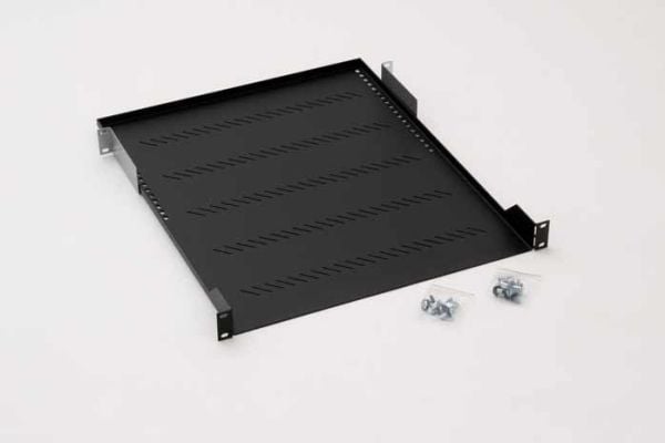 Triton Shelf with perforation 1U 950mm, Kerman väri, Harmaa