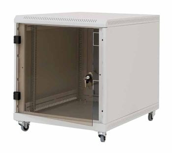 Triton 19Cabinet 12U B600T 800 vaaleanharmaa sis. pyörät