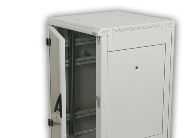 Triton 19" Delta RZ Rack 42U/800x1000 lasiovi, Fritstående reol, 400 kg, 110,8 kg, Grå
