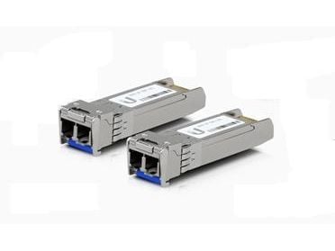 Ubiquiti U Fiber Single-Mode - SFP+ transceivermodul - 10GbE - LC-enkeltmodus - opp til 10 km - 1310 nm (en pakke 20)