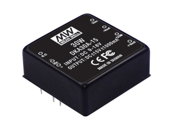 MEAN WELL DKA30C-05, 50,8 mm, 50,8 mm, 21 mm, 25 W, 36 - 72 V, 2500 mA