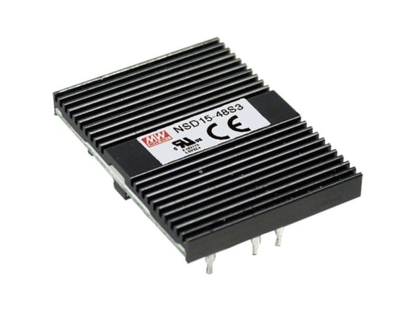 MEAN WELL NSD15-12D5, 12 V, 15 W, 5 V, RoHS, 38,1 mm, 50,8 mm