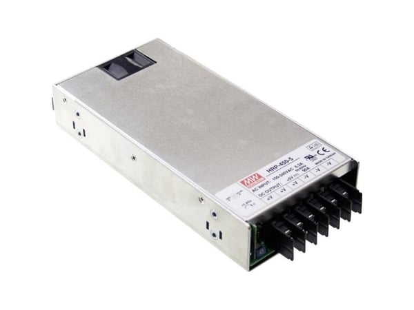 MEAN WELL HRP-450-24, 451,2 W, 85 - 264 V, 47 - 63 Hz, 2.4 - 5 A, Aktiv, 16 ms