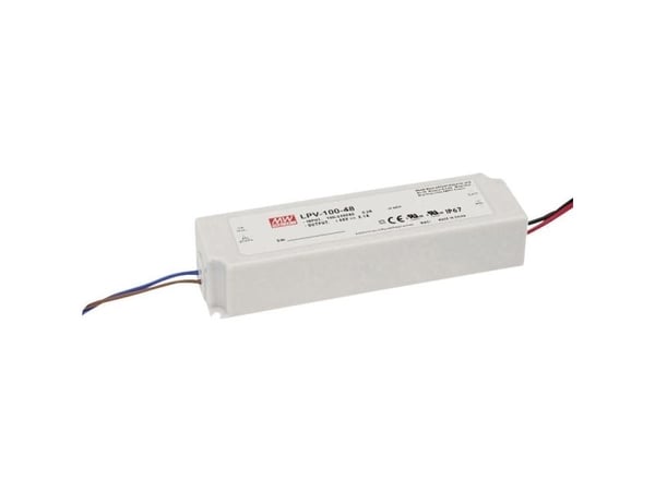 MEAN WELL LPV-100-36, 100 W, IP20, 90 - 264 V, 36 V, 52 mm, 190 mm