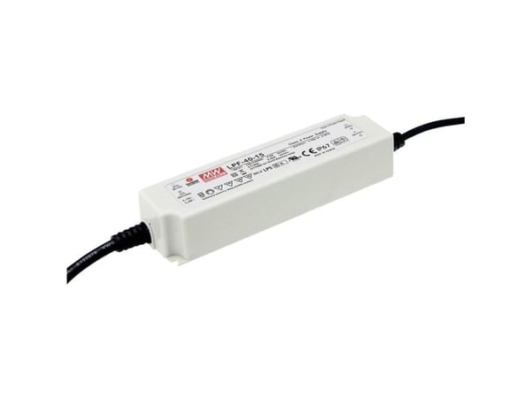MEAN WELL LPF-40-20 LED-drivare, LED-transformator Konstant spänning/konstant ström 40 W 2 A 12-20 V/DC går ej att dimra, PFC-kopplingskrets