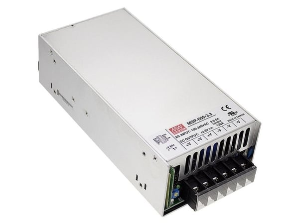 MEAN WELL MSP-600-5, 90 - 264 V, 600 W, 5 V, 120 A, RoHS, 105 mm