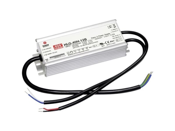 MEAN WELL HLG-40H-24B, 40 W, IP20, 90 - 305 V, 24 V, 61,5 mm, 171 mm