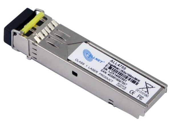 ALLNET ALL4755 - SFP (mini-GBIC) transceivermodul - 1GbE - 1000Base-ZX - LC-enkeltmodus - opp til 80 km - 1550 nm
