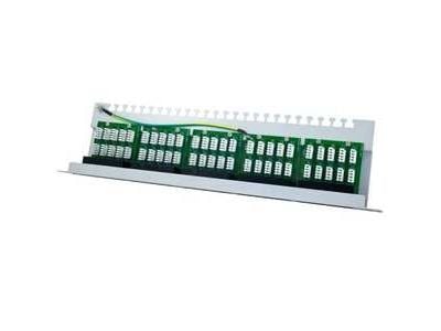Patchpanel 50xTP CAT3 ISDN 19 ljusgrå Synergy 21
