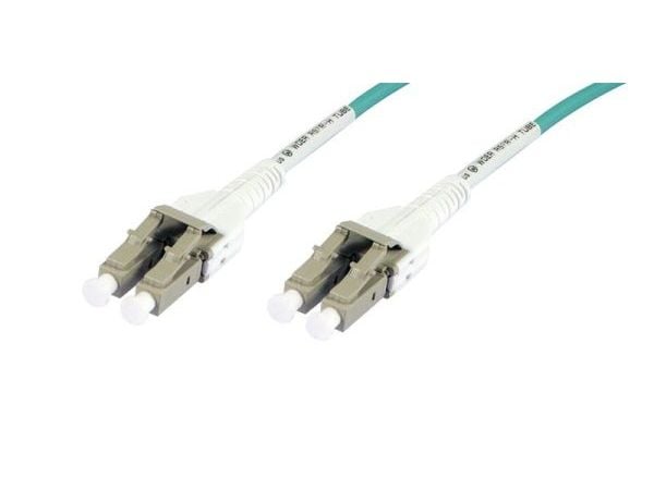 Fiberoptisk patchkabel Uniboot OM3 3 mm LCLC 50/125 um 75 mtr