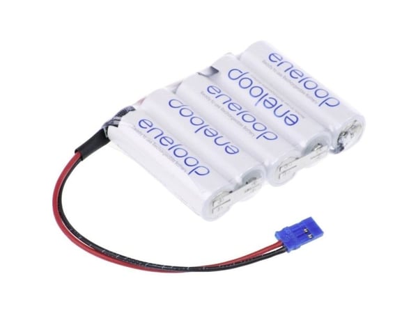 Panasonic eneloop F1x5 Graupner batteripakke cell: 5 batteristørrelse R6 (AA) kabel, plugg NiMH 6 V 1900 mAh