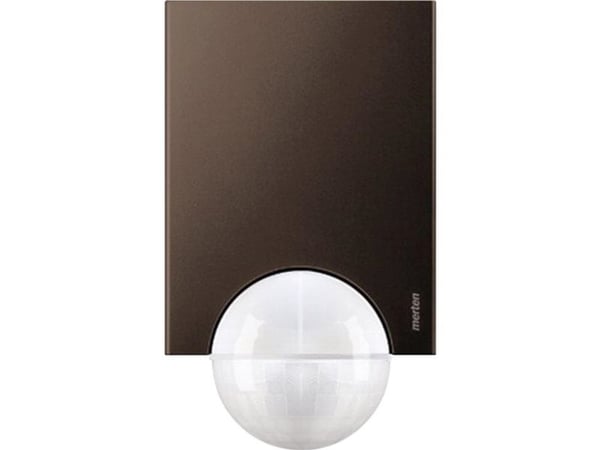 Merten MEG5628-3115, Passiv infraröd (PIR) sensor, Kabel, 16 m, Innertak/vägg, Utomhus, Brun