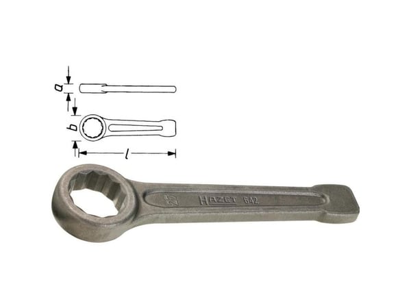 HAZET 642-80, Stål, Sølv, 80 mm, Sølv, 360 mm, 3,99 kg