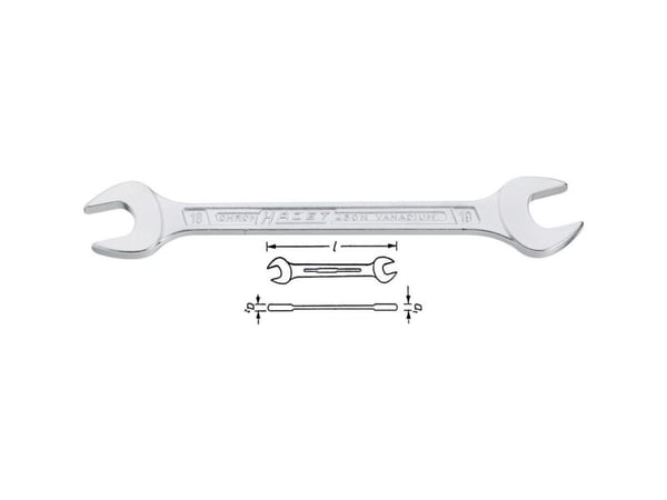 HAZET 450NA-25/32X7/8VKH, Kromvanadiumstål, Kromfarget, 238,9 mm, 178 g, 1 stykker, Tyskland