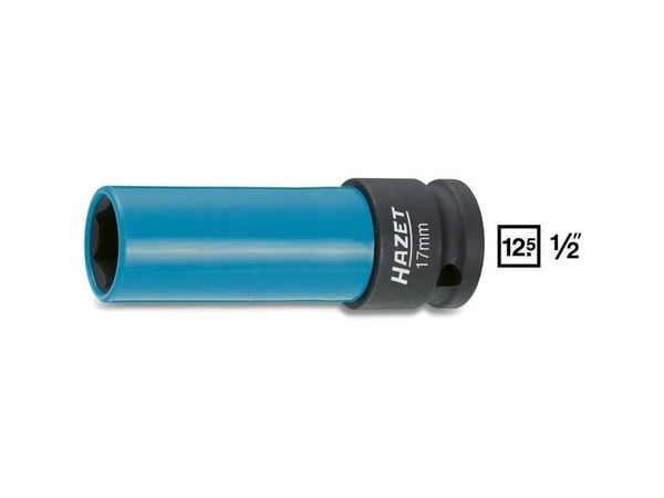 HAZET 903SLG-17, Kraftpipe, Blå, 1 hoder, 1/2", Metrisk, 17 mm