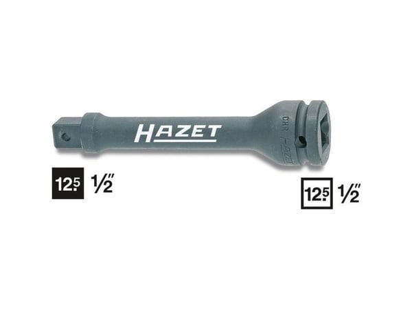 HAZET 9005S-5, Kraftpipe, Svart, 1 hoder, 1/2", Metrisk, 12.5 mm