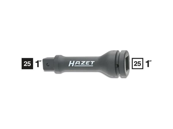 HAZET 1105S-7, Kraftpipe, Sort, 1 hoder, 1", Metrisk/imperisk, 25 mm