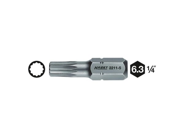 HAZET 2211-5, 1 stykker, Hexagon, 41 mm, Tyskland