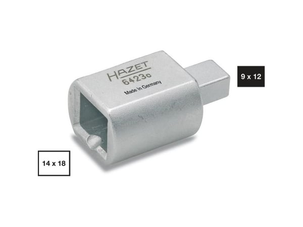 HAZET 6423C, Enkel enhet, Nøkkelendemontering, Krom, 30 mm, 50 mm, 1 stykker