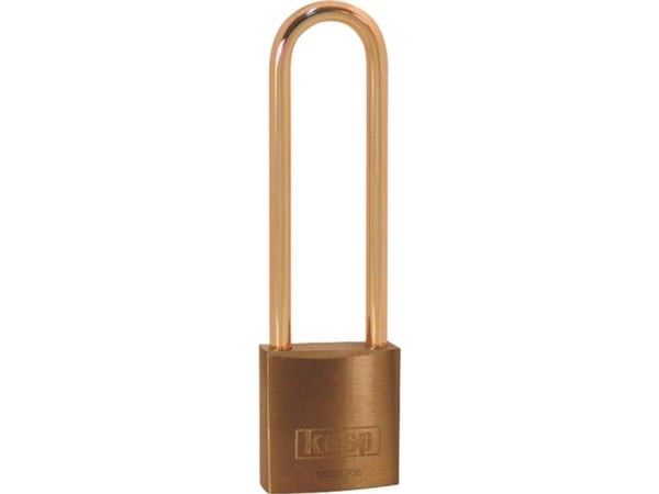 Kasp hengelås K12030L70BD 30 mm gylden gul