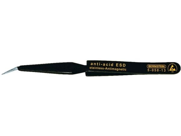 Bernstein 5-058-13, Rustfritt stål, Svart, Konisk, Buet, 13 g, 120 mm