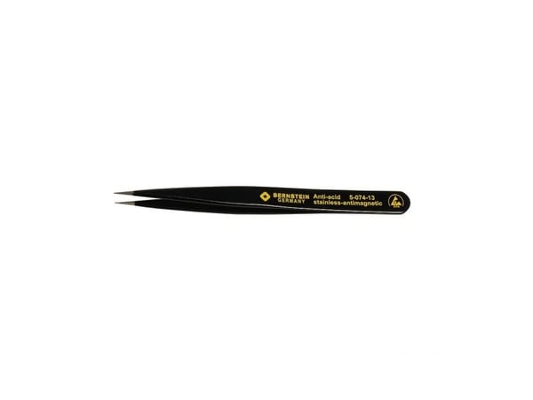 Bernstein 5-074-13, Rustfritt stål, Svart, Spiss, Rett, 120 mm, 14 mm