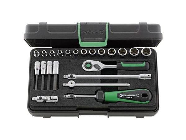 STAHLWILLE 96011181, Støpselsett, 22 hoder, 230 mm, 130 mm, 914 g