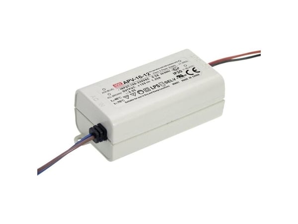MEAN WELL APV-16-5, 16 W, IP20, 90 - 264 V, 5 V, 40 mm, 77 mm