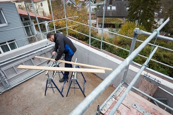 Brennenstuhl MB 160 H, Bærbar arbeidsbenk, Stål, Blå, Sølv, 160 kg, 680 mm, 1300 mm