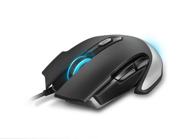Rapoo VPRO V310 Gaming - Mus - høyrehendt - laser - 6 knapper - kablet - USB - svart