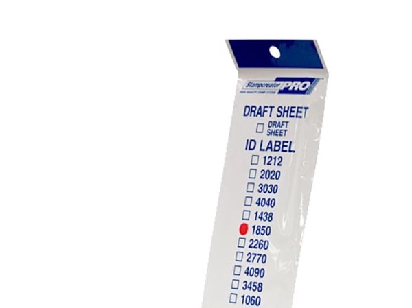 Brother ID1850 - 18 x 50 mm 12 etikett(er) stempel-ID-etiketter - for StampCreator PRO SC-2000, PRO SC-2000USB