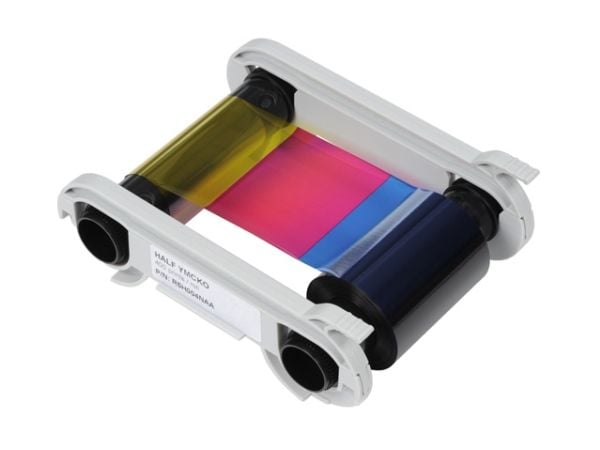 Evolis High Trust 1/2 YMCKOKO Ribbon - YMCKO - utskriftsbånd (farge, halvpanel) - for Evolis Primacy, Zenius