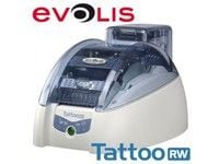 Evolis Tattoo RW - Plastkortskriver - S/H - direktetermisk - CR-80 Card (85.6 x 54 mm) - 300 dpi - kapasitet: 100 kort - USB, LAN - briljant blå