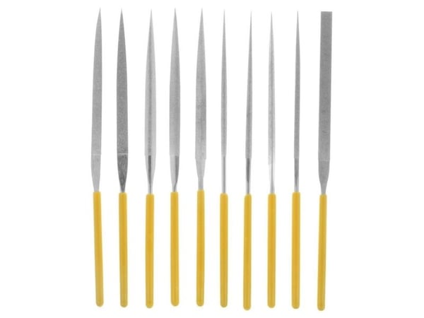 Donau Elektronik M53 diamantskrå nålefil sett 10 deler 140 mm (1 stk)