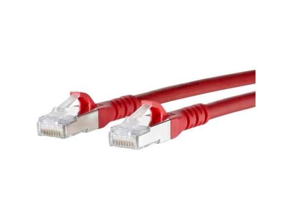 BTR NETCOM Cat6A, 7m, 7 m, Cat6a, RJ-45, RJ-45, Rød