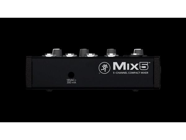 Mackie Mix5, 5 kanaler, Sort