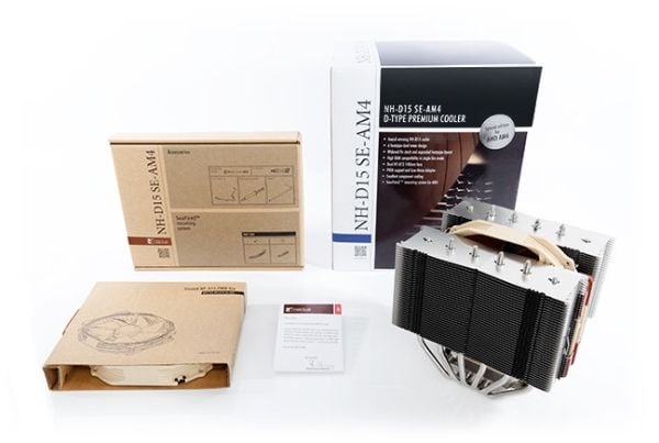 Noctua NH-D15 - Prosessorkjøler - (for: AM4) - aluminium med forniklet kobberfot - 140 mm