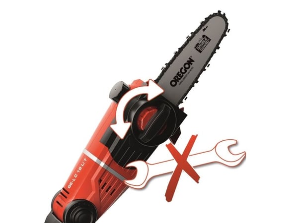Einhell GE-LC 18 LI T- Solo, 3,76 m/s, 0 - 90°, Sort, Rød, Sølv, Batteri, 18 V, 3,96 kg - SOLO