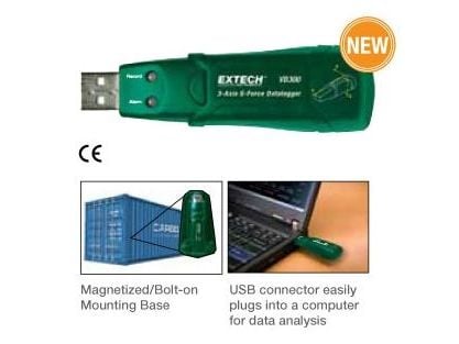 Extech VB300 nopeusmittari ±0,5 G