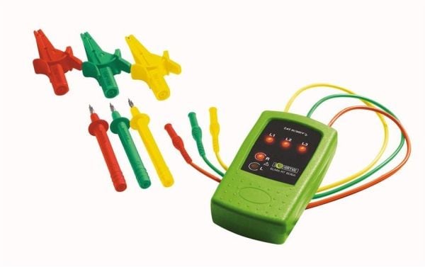 ELMA INSTRUMENTS Fasefølge-/drejefeltstesterarbejdsspænding: 100-440V ACfrekvenz: 50-60Hz